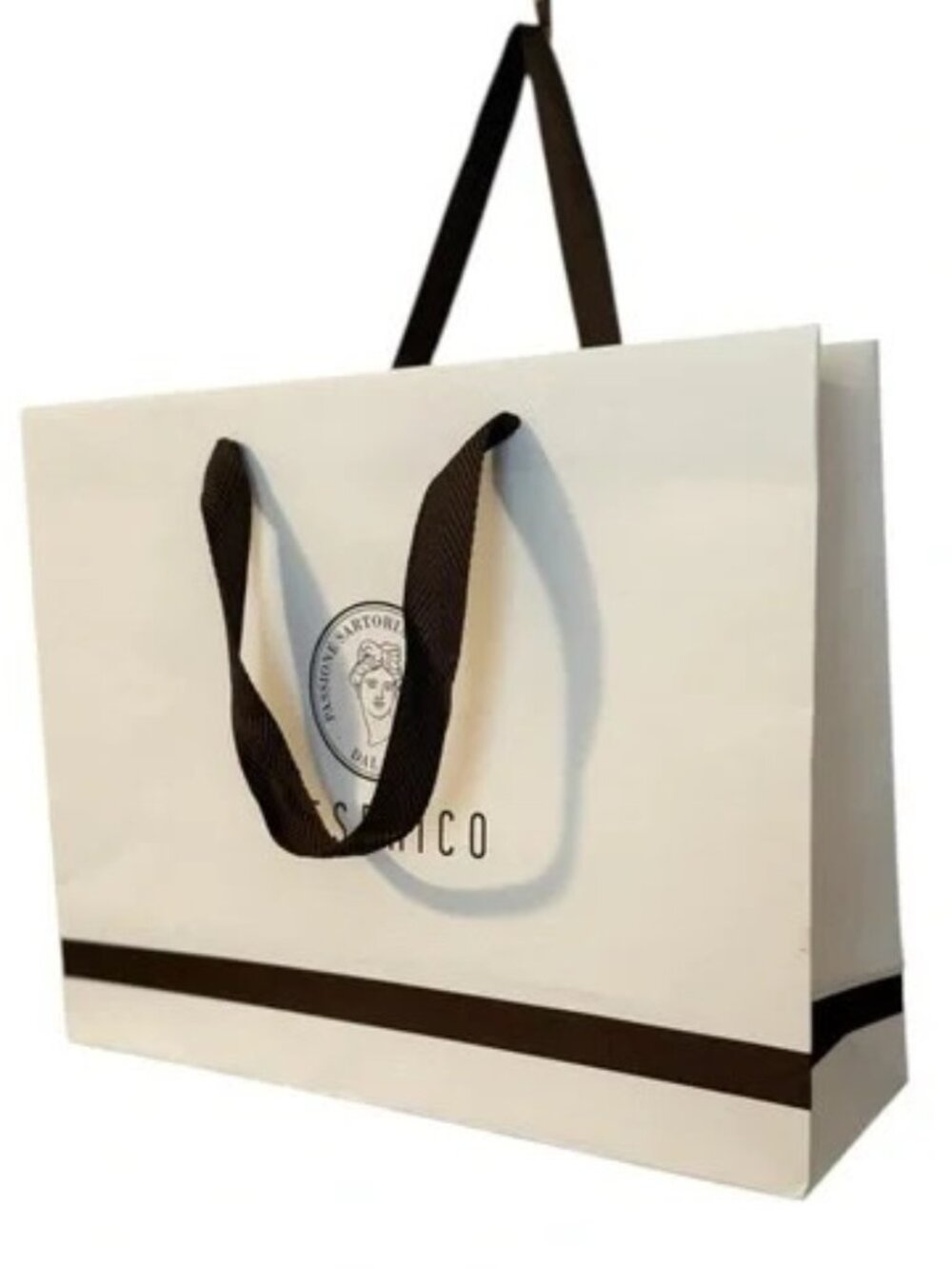 Peserico Recyclable Shopping/Gift Bag with Black Handles